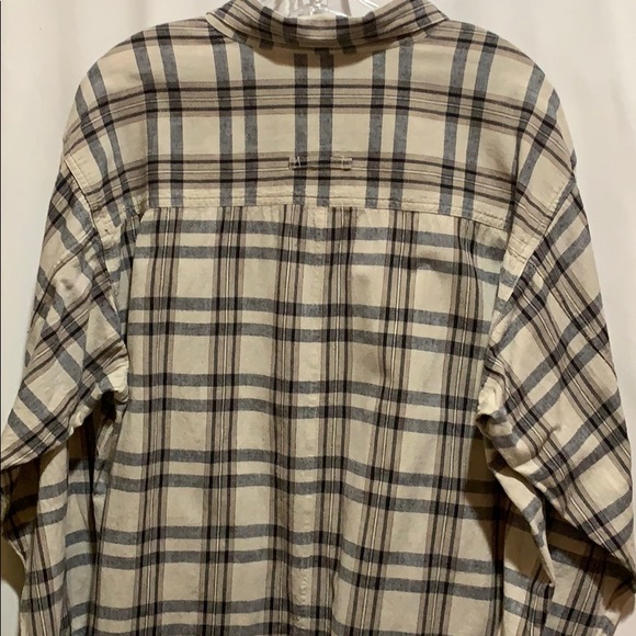 CASEY/MAX TIP TAN/BLK PLAID COT/LIN SZ XL POCKETS - Picture 5 of 6
